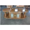 Image 2 : OAK GLASS DOOR COFFEE TABLE