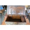 Image 2 : ANTIQUE CARVED WOOD CHEST