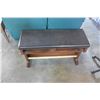 Image 2 : WOOD LEATHER SEAT BENCH