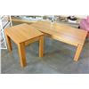 Image 2 : OAK COFFEE AND ENDTABLE SET