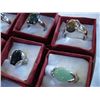 Image 2 : 8 GEMSTONE RINGS
