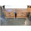 Image 1 : PAIR OF SPANISH PECAN ENDTABLES