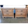 Image 2 : PAIR OF SPANISH PECAN ENDTABLES