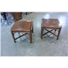 Image 1 : PAIR OF WALNUT ENDTABLES
