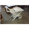 Image 2 : WHITE SERVING TROLLEY
