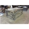 Image 2 : GLASS TOP COFFEE TABLE