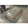 Image 3 : GLASS TOP COFFEE TABLE