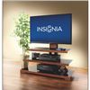 Image 3 : BRAND NEW IN BOX MODERN WOOD FINISH AND GLASS 3 IN 1 TV STAND FOR TVS UP TO 52 INCHES,