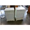 Image 1 : PAIR OF WHITE NIGHTSTANDS