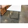 Image 2 : WHITE AND STAINLESS DINING TABLE
