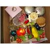 Image 2 : BOX OF DECORATIVE ITEMS CHALKWARE AND ESTATE GOODS