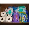 Image 1 : BOX OF DIAPERS BABY LOTION AND TOILET TISSUE