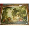 Image 2 : GILT FRAMED PRINT AND FRAMED FABRIC PICTURE