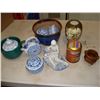 Image 1 : BOX OF EASTERN DISHES AND FIGURE