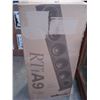 Image 2 : POLK AUCIO TOWER SPEAKER RTI-A9, 500 WATT, CHERRY, NEW IN BOX, SHIPPING DAMAGE TO CASE, WORKS