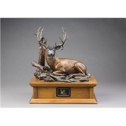 Mule Deer Bronze-Rip Caswell “The Legend Rests”