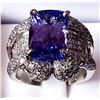 Image 1 : 14 CT Tanzanite & Diamond Ring