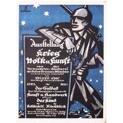 012 VINTAGE ORIG German World War I Poster Plakat 1915