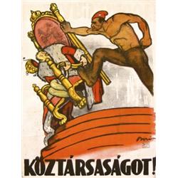 019 VERY RARE Hungarian Political Poster Plakat Biro
