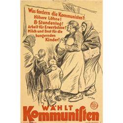 023 OLD ORIGINAL Communist Election Poster 1920s