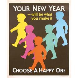 037 OLD Mather Work Poster 1920s Chicago, Children