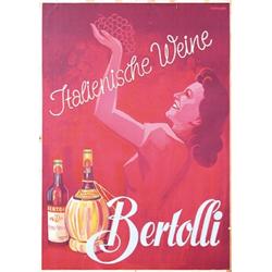049 ORIGINAL VINTAGE Italian Wine Poster 1940