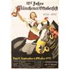 Image 1 : 062 RARE ORIGINAL Oktoberfest Beer Poster Plakat 1920s