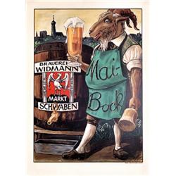 067 VINTAGE Mai Bock Beer Poster Plakat 1930s
