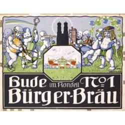 069 VERY OLD German Beer Poster Plakat 1900s