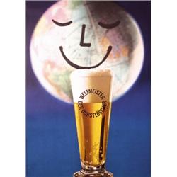 075 FANTASTIC Old Swiss Design Beer Poster Moon Beer 