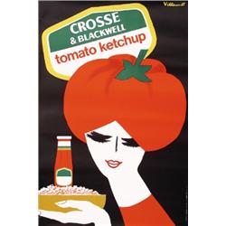 082 ORIGINAL French Tomato Ketchup Poster by Villemot