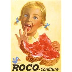 086 Old Swiss Advertising Poster Plakat 1940s Girl