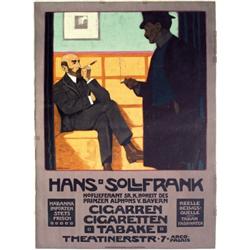 097 RARE Fritz Rehm Cigar Poster 1908 ORIGINAL