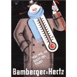 111 ORIGINAL Henry Ehlers Plakat Poster Maquette 1930s