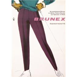 113 VINTAGE SKI PANTS Advertising Poster Plakat 1950s