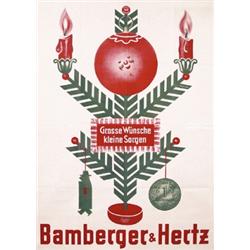 114 Old German Clothing Store Advertising Poster 1930s