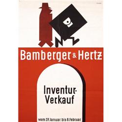 122 OLD German Bamberger Clothing Poster Plakat 1930s