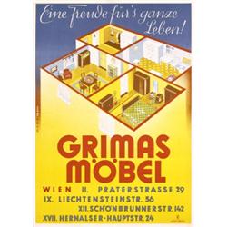 132 RARE German Furniture Art Deco Poster Plakat 1920s