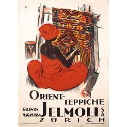 133 ORIGINAL OLD Otto Baumberger Poster SWISS DECO 1910s