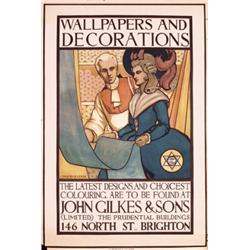 134 Vintage Art Deco Poster 1930s ORIGINAL