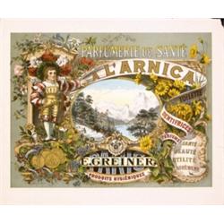 140 VERY OLD Perfume Poster + Original Maquette 1890s