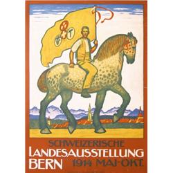 154 ORIGINAL VINTAGE Swiss Exhbition Poster Emil Cardinaux