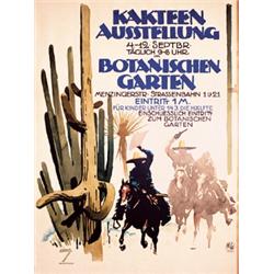 159 ORIGINAL Ludwig Hohlwein Poster Botanical Gardens 1930s