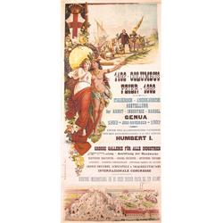 160 RARE 500 Anniversary Columbus Celebration Poster 1892
