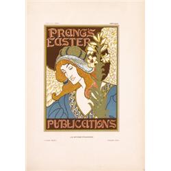 164 Stunning John Louis Rhead Poster 1890s Prang's ORIGINAL