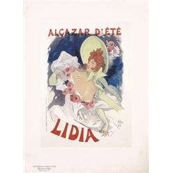 174 VINTAGE Jules Cheret Lidia Poster Maitre 1890s