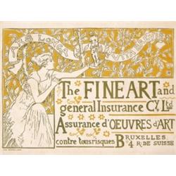 179 ORIGINAL VINTAGE Fine Arts Poster 1890s Rassenfosse