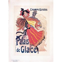 187 ORIGINAL Palais de Glace Poster Maitre Jules Cheret 1890s