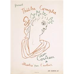 190 ORIGINAL Jean Cocteau Poster Lithograph 1950s 