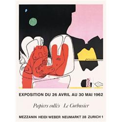 191 VINTAGE Deco Le Corbusier Exhibition Poster ORIGINAL
